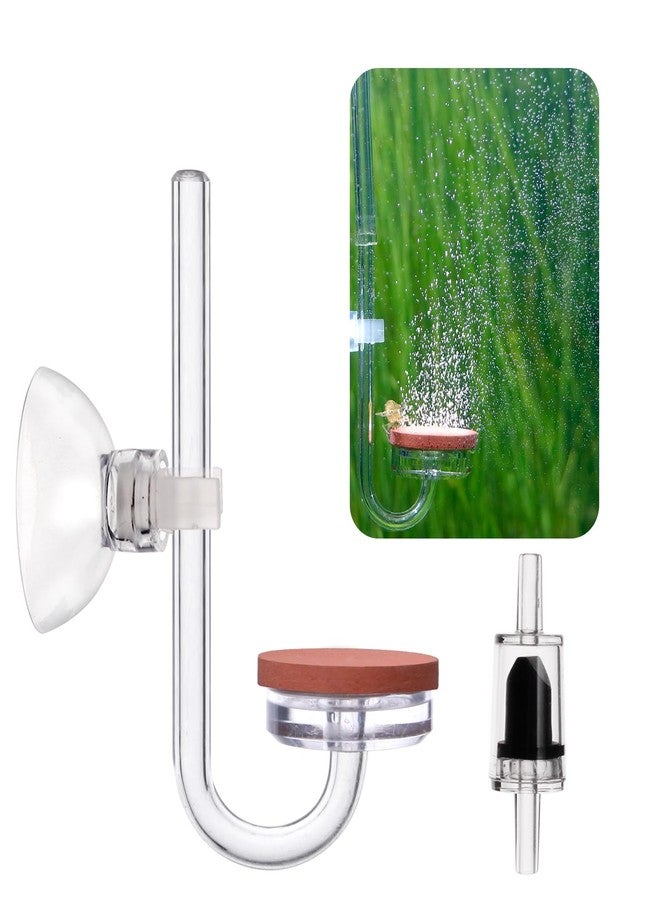 Clscea CO2 Diffuser for Aquarium Plant Mini CO2 Atomizer, U-Shaped-L - Image 1